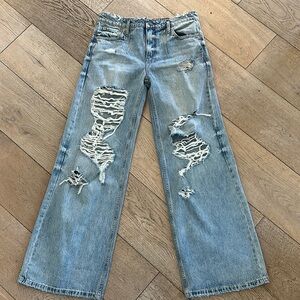 Distressed Blue Women's Jeans